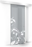 Usa glisanta Boss &reg; model La Vie alb, 80x215 cm, sticla gri 8 mm, culisanta in ambele directii