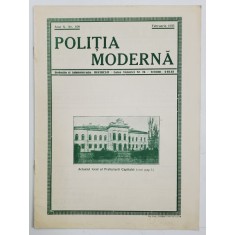POLITIA MODERNA , REVISTA LUNARA DE SPECIALITATE , LITERATURA SI STIINTA , ANUL X , NR.108 , FEBRUARIE ,1935