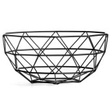 Cos pentru Fructe Metalic Negru 28cm Handy KitchenServ