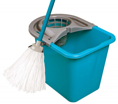 Set mop cu găleată dreptunghiulară de 14 litri - YORK - Clean House foto