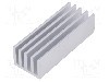 Radiator extrudat, aluminiu, 50mm x 19mm, naturala, FISCHER ELEKTRONIK - SK 633 50 AL