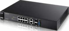 Zyxel gs2210-8hp 8-port gbe l2 poe switch separate 2x gbe foto