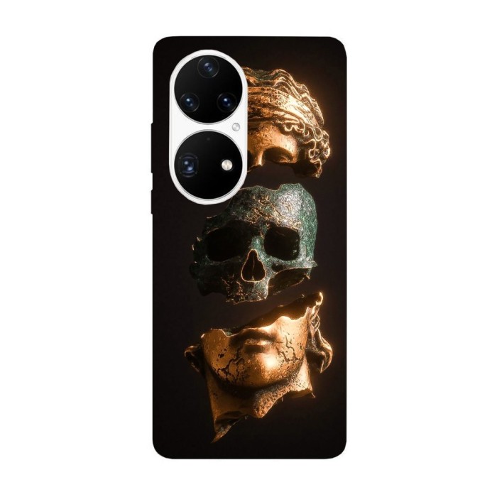 Husa compatibila cu Huawei Nova 8i model Skull Statue, Silicon, TPU, Viceversa