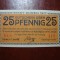 GERMANIA DUREN 25 PF. 1917 AUNC