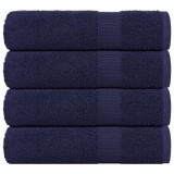 vidaXL Prosoape de duș 4 buc Bleumarin 70x140 cm 360 g/m&sup2; 100% bumbac