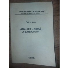 Analiza logica a limbajului Petru Ioan