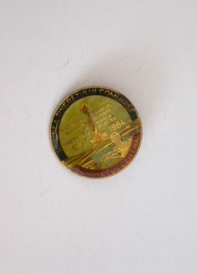 QW9 I 15 - Insigna - comunism - UTC Canalul Dunare Marea Neagra 1976 1984 foto