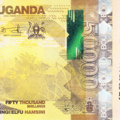 Bancnota Uganda 50.000 Shilingi 2022 - P54 UNC