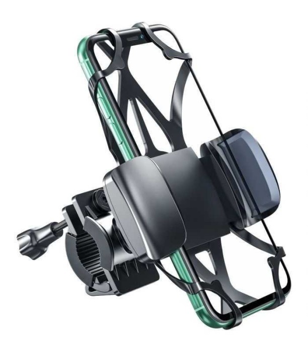 Suport telefon pentru bicicleta negru Inter-Tech MTH-200 55 x 70 x
