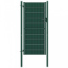 Poarta de gard, verde, 100x124 cm, PVC si otel GartenMobel Dekor, vidaXL