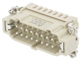 Conector HDC Inserturi Contact Tată 16A 16 Pin