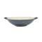Vas de fonta tip Wok, emailat, albastru, 35.5x11 cm, Perfect Home