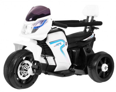 Motocicleta electrica cu pedale si maner parental HL108, alb foto