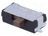 Comutator glisant NKK SWITCHES Poz: 2 SPDT 0,4A/28VAC ON-ON pentru lipit