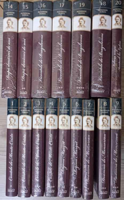 LOT 16 OPERE ALESE, COLECTIA ALEXANDRE DUMAS, ADEVARUL (VOL.1-9, 14-20)-ALEXANDRE DUMAS