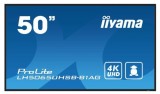 Ecran Profesional Iiyama 49.5inch LH5065UHSB-B1AG, UHD (3840 x 2160), HDMI, DisplayPort, Boxe (Negru)
