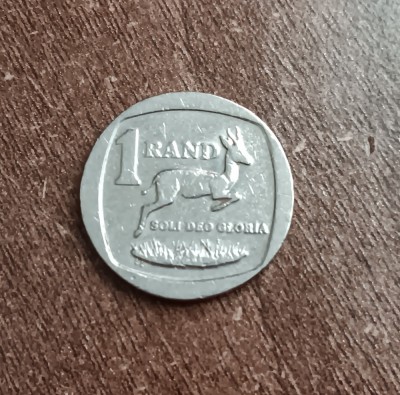 C50 - Moneda foarte veche - 1 rand - Africa de Sud - 2003 foto