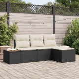 Cumpara ieftin cu pernă Ajustabil 4 pcs Negru 239 x 117 x 37 cm