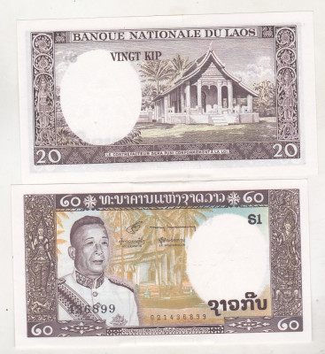 bnk bn Laos 20 kip (1963) foto