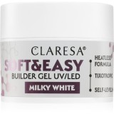 Claresa Soft&amp;Easy Builder Gel gel de bază pentru unghii culoare Milky White 12 g