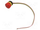 Comutator de siguranță EAO 22mm 2 poziții cu LED roșu