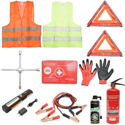Kit siguranta auto, pachet legislativ obligatoriu de prim ajutor DIN 13164 Breckner Germany foto