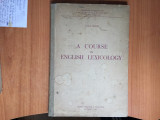 H0b A course in english lexicology - Leon D. Levitchi