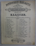 POTPOURRIS ELEGANTS POUR PIANO ET VIOLON , CCA. 1900 , PARTITURA