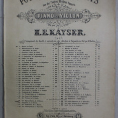 POTPOURRIS ELEGANTS POUR PIANO ET VIOLON , CCA. 1900 , PARTITURA