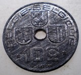 7.761 BELGIA WWII 10 CENTIMES 1944