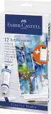 Set 12 culori acrilice - Faber-Castell - Creative Studio | Faber-Castell