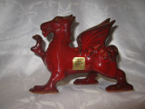 BIBELOU FIGURINA CERAMICA WALES TARA GALILOR DRAGON ROSU - DRAGON GALEZ 16.5 CM