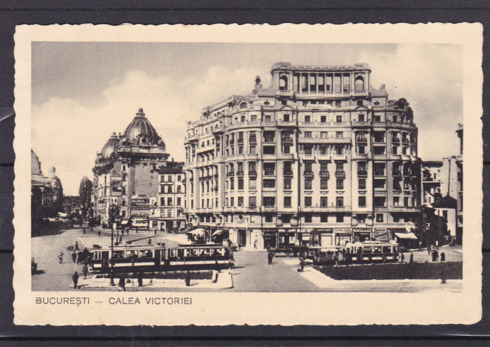 BUCURESTI CALEA VICTORIEI TRAMVAIE BAZARUL POPULAR TUTUNGERIE