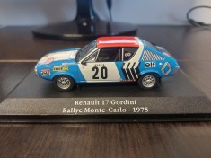 Macheta RENAULT 17 GORDINI RALLYE DE MONTE CARLO 1975 - Atlas, 1/43. foto