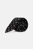 Emporio Armani cravată de mătase culoarea negru, 340049 3R616