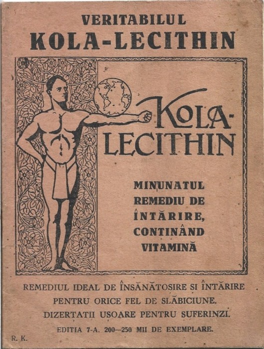 C9141N Veritabilul Kola-Lecithin, minunatul remediu de &icirc;ntărire, conțin&acirc;nd vitamină, fără an, perioada interbelică