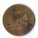 Moneda 1 centime 1881 - Haiti