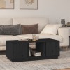 Gossi masuta de cafea, negru, 110x50x40 cm, lemn masiv de pin