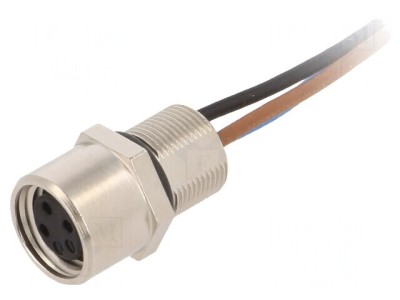 Conector M8 Mamă 3 PIN pentru Montare Pe Panou foto
