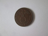 Germania 2 Reichspfennig 1937 D &icirc;n stare foarte bună, Europa, Cupru (arama)