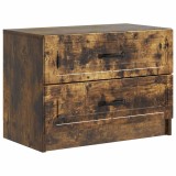 vidaXL Dulap de noapte cu sertar Stejar fumuriu 62 x 34,5 x 44,5 cm 895700