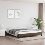 VidaXL Cadru de pat fără saltea, maro &icirc;nchis, 160x200 cm, textil 346731