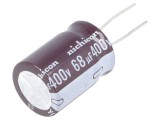 Condensator electrolitic THT 68uF 400V &Oslash;18x25mm