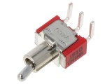 Comutator basculant TE Connectivity Poz: 2 SPDT ON-ON 5A/125VAC 5A/28VDC 10m&Omega;