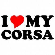 Sticker Auto I love my corsa