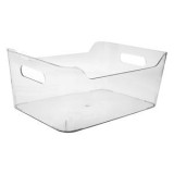 Cutie de Depozitare din Plastic Transparent cu M&acirc;nere, 7,5L, CMCLASS