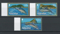 Gibraltar 2014 MNH, nestampilat - Mi. 1622-24 - Delfini, fauna marina foto