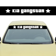 Sticker Parasolar Kia Gangstar , Autocolant Parbriz pentru Tuning Kia