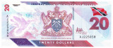 Trinidad &amp; Tobago 20 Dolari 2020 Polimer aUNC