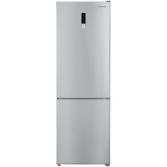 Combina frigorifica Daewoo DNF-310MEX-1, 310 l, Total No Frost, Control electronic, Iluminare LED, Clasa E, Inox